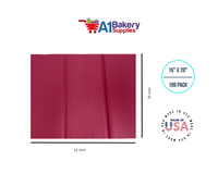Cranberry Tissue Paper 15 Inch x 20 Inch - 100 Sheets