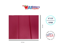 Cranberry Tissue Paper Squares, Bulk 10 Sheets, Premium Gift Wrap and Art Supplies for Birthdays, Holidays, or Presents by A1BakerySupplies, Small 15 Inch x 20 Inch