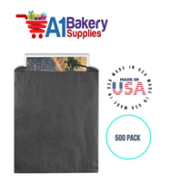 Black Flat Merchandise Bags, Medium, 500 Pack - 12"x15"