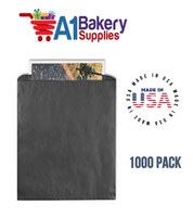 Black Flat Merchandise Bags, Medium, 1000 Pack - 10"x13"