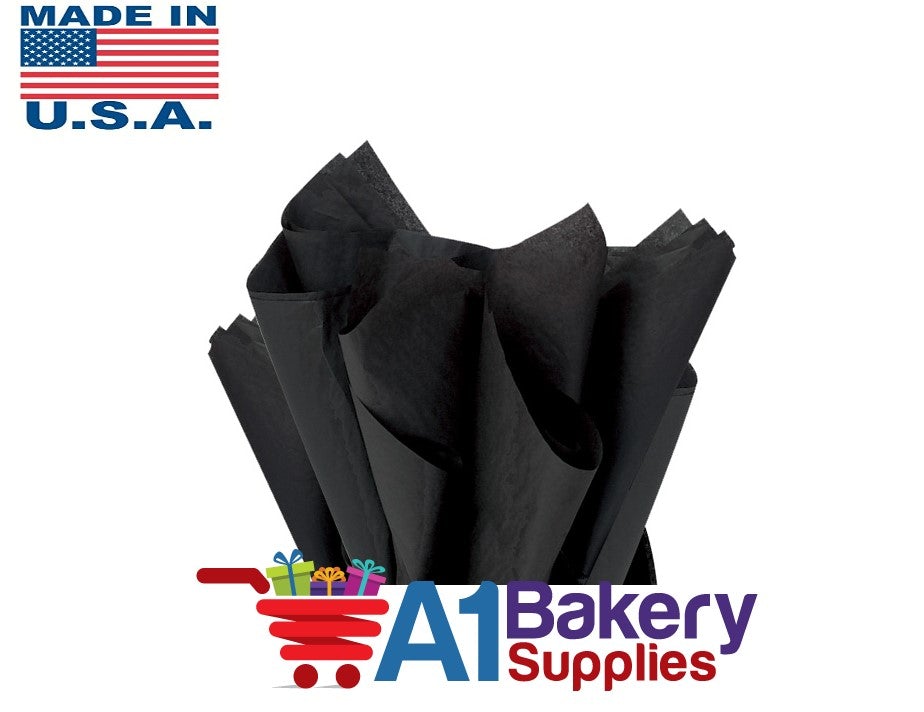 Black Color Tissue Paper 15 Inch x 20 Inch  - 480 Sheets