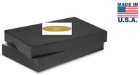 Black Color Apparel Box for Men Shirts Gift Wrap Packaging Boxes, 15 x 9 1/2 x 2" - 50 Pack, Large