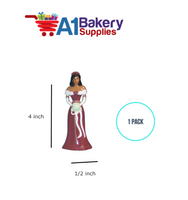 A1BakerySupplies Bridesmaid - Burgundy - A.A. 1 pack Wedding Accessories for Birthday Cake Decorations and Marriages