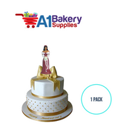 A1BakerySupplies Bridesmaid - Burgundy - A.A. 1 pack Wedding Accessories for Birthday Cake Decorations and Marriages