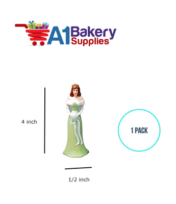 A1BakerySupplies Bridesmaid - Green - A.A. 1 pack Wedding Accessories for Birthday Cake Decorations and Marriages