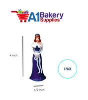A1BakerySupplies Bridesmaid - Royal Blue 1 pack Wedding Accessories for Birthday Cake Decorations and Marriages