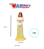 A1BakerySupplies Bridesmaid - Yellow 1 pack Wedding Accessories for Birthday Cake Decorations and Marriages