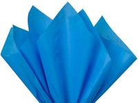 Brilliant Blue Color Tissue Paper 15 Inch x 20 Inch - 100 Sheets