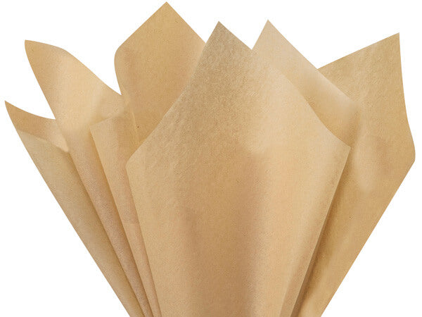 Desert Tan  Tissue Paper Squares, Bulk 10 Sheets, Premium Gift Wrap and Art Supplies for Birthdays, Holidays, or Presents by A1BakerySupplies, Small 15 Inch x 20 Inch