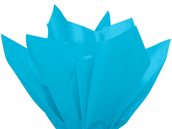 Turquoise Blue Tissue Paper Squares, Bulk 100 Sheets, Premium Gift Wrap and Art Supplies for Birthdays, Holidays, or Presents by A1BakerySupplies, Medium 15 Inch x 20 Inch