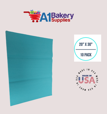 Caribbean Teal Bulk Tissue Paper 20 Inch x 30 Inch - 10 Sheets premium Tissue Paper