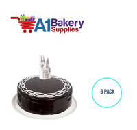 A1BakerySupplies Castle #8N (Fancy) 6 pack Wedding Accessories for Birthday Cake Decorations and Marriages