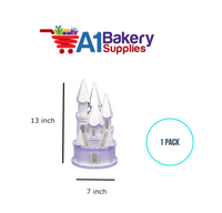 A1BakerySupplies Castle #8 w/Door - White 1 pack Wedding Accessories for Birthday Cake Decorations and Marriages