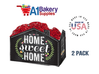 Chalkboard Home Sweet Home Basket Box, Theme Gift Box, Large 10.25 (Length) x 6 (Width) x 7.5 (Height), 2 Pack