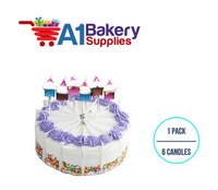 A1BakerySupplies Cupcake Candle Sets 1 pack for Birthday Cake Decorations and Anniversary