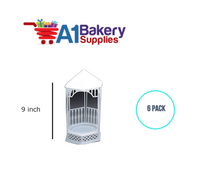 A1BakerySupplies Gazebo-Garden House 6 pack Wedding Accessories for Birthday Cake Decorations and Marriages