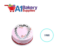 A1BakerySupplies Heart Background 1 pack Wedding Accessories for Birthday Cake Decorations and Marriages