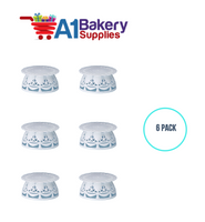 A1BakerySupplies Heart Pedestal Base 6 pack Wedding Accessories for Birthday Cake Decorations and Marriages