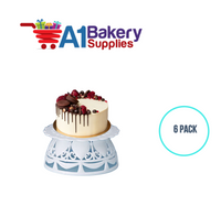 A1BakerySupplies Heart Pedestal Base 6 pack Wedding Accessories for Birthday Cake Decorations and Marriages