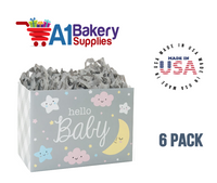 Hello Baby Basket Box, Theme Gift Box, Small 6.75 (Length) x 4 (Width) x 5 (Height), 6 Pack