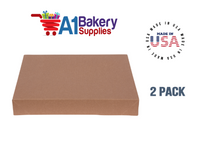 Kraft Brown Color Apparel Box for Men Shirts Gift Wrap Packaging Boxes, 15 x 9 1/2 x 2" - 2 Pack, Small