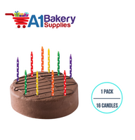 A1BakerySupplies Rainbow Dots Asst. Candles 1 pack for Birthday Cake Decorations and Anniversary