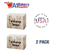 Rustic Welcome Home Basket Box, Theme Gift Box, Large 10.25 (Length) x 6 (Width) x 7.5 (Height), 2 Pack