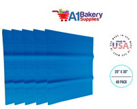 Sapphire Blue Bulk Tissue Paper 20 Inch x 30 Inch - 48 Sheets premium Tissue Paper