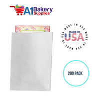 White Flat Merchandise Bags, Medium, 200 Pack - 12"x15"