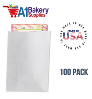 White Flat Merchandise Bags, Small, 100 Pack - 14-3/4"x18"