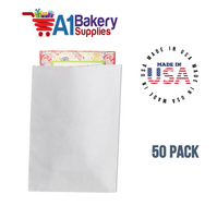 White Flat Merchandise Bags, Small, 50 Pack - 14-3/4"x18"