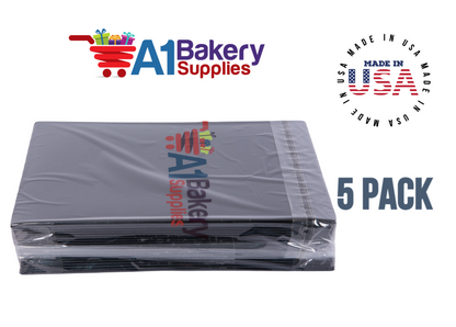 Black Color Apparel Box for Men Shirts Gift Wrap Packaging Boxes, 15 x 9 1/2 x 2" - 5 Pack, Small