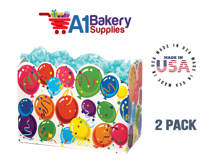 Celebrate Basket Box, Theme Gift Box, Small 6.75 (Length) x 4 (Width) x 5 (Height), 2 Pack
