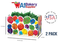 Celebrate Basket Box, Theme Gift Box, Large 10.25 (Length) x 6 (Width) x 7.5 (Height), 2 Pack