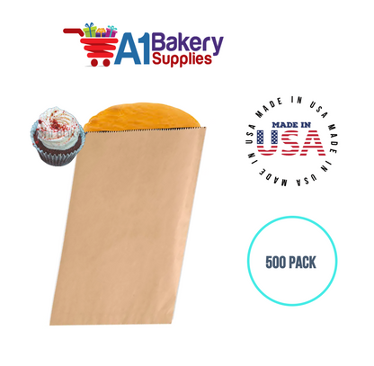 Kraft Flat Merchandise Bags, Medium, 500 Pack - 10"x13"