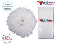White Tissue Paper Small 20 Inch x 26 Inch - 24 Sheets