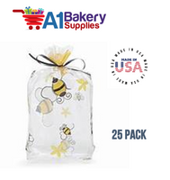 Honey Bees Cello Bags, 25 Pack