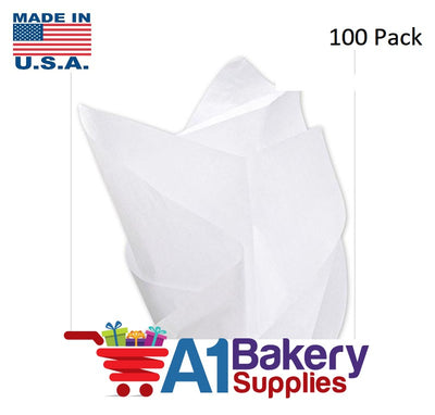 White Bulk Tissue Paper 15 Inch x 20 Inch - 100 Sheets