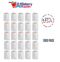 White Flat Merchandise Bags, Medium, 1000 Pack - 12"x15"